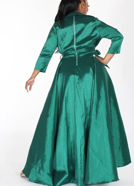 Zalona Petite High Low Maxi Dress