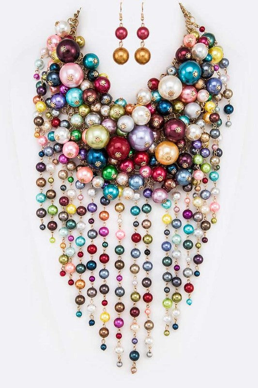 Heavenly Pearl Necklace Set
