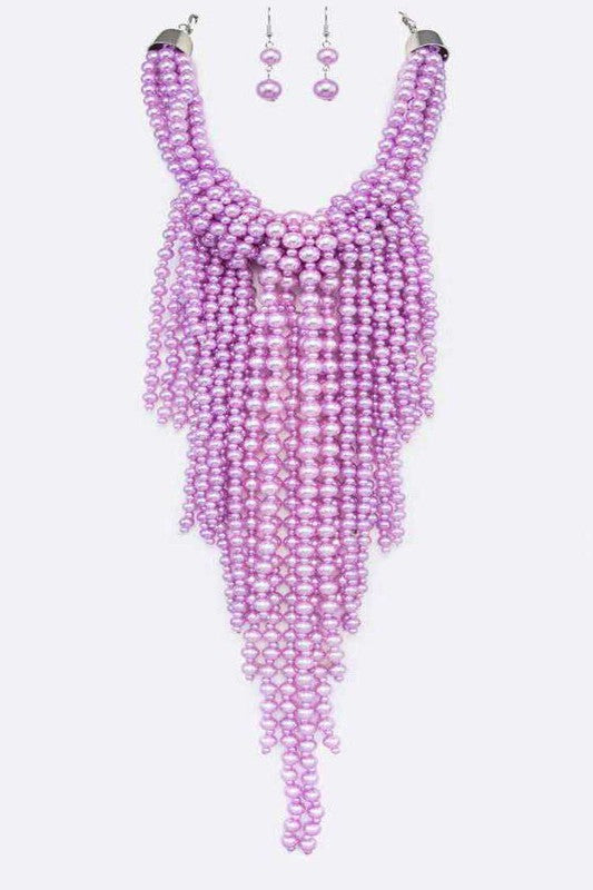 Cassidy Pearls Necklace Set