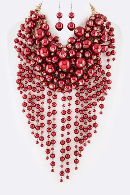 Heavenly Pearl Necklace Set