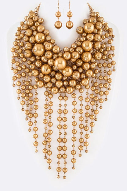 Heavenly Pearl Necklace Set