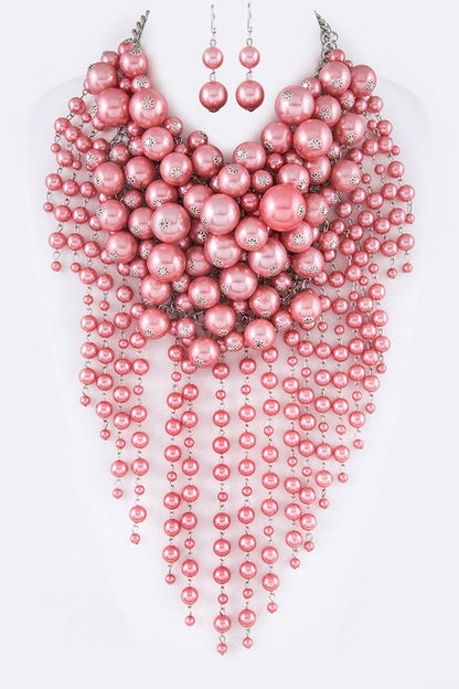 Heavenly Pearl Necklace Set