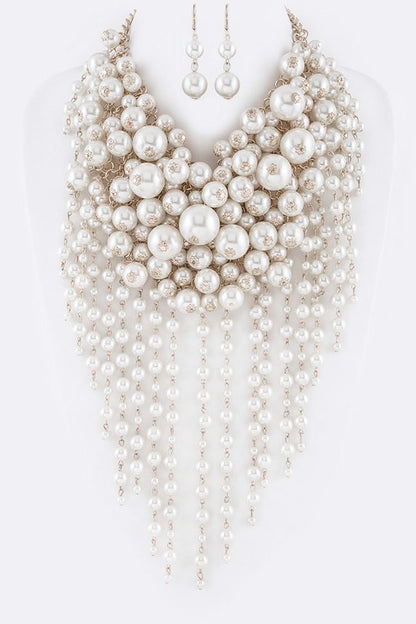Heavenly Pearl Necklace Set