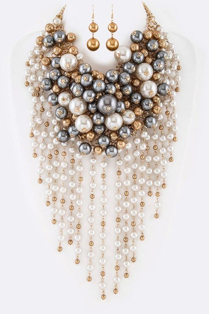 Heavenly Pearl Necklace Set