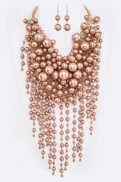 Heavenly Pearl Necklace Set
