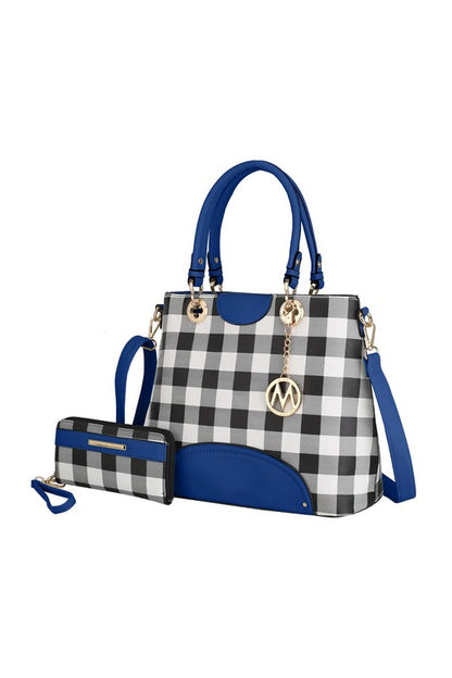 Gabby Checkers Handbag Set