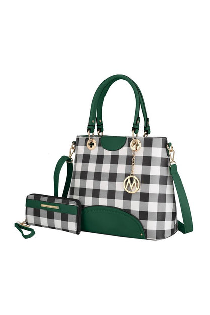 Gabby Checkers Handbag Set