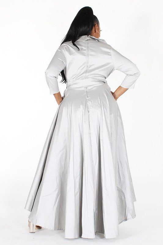 Zalona High low Maxi Dress