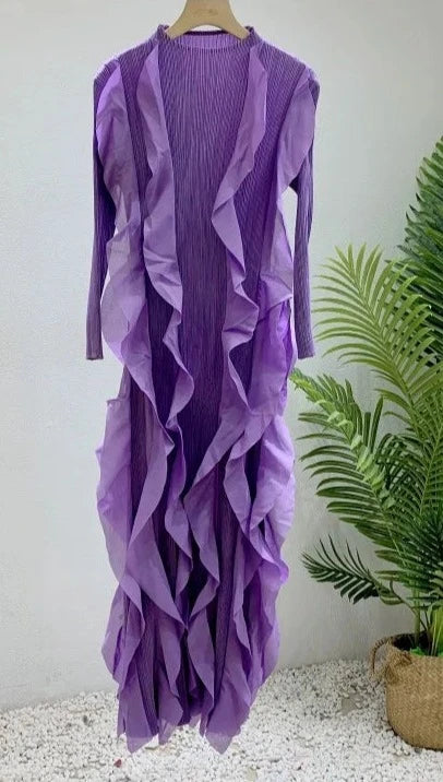 Hawaiian Frills Midi Dress