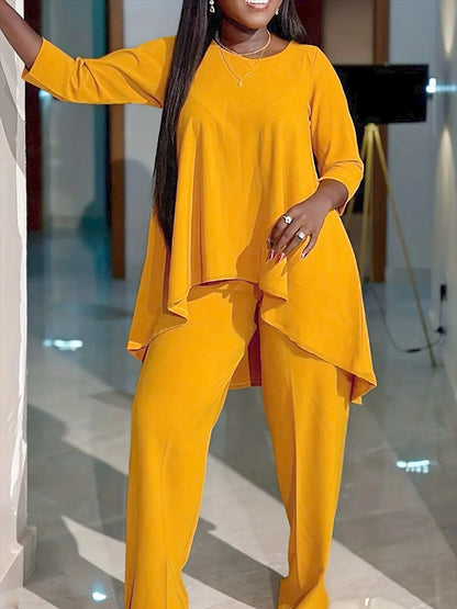 Victoria Hi-lo Two Piece  Pants Sets