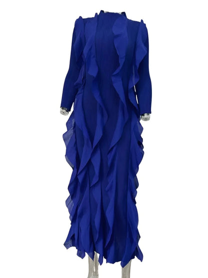 Hawaiian Frills Midi Dress