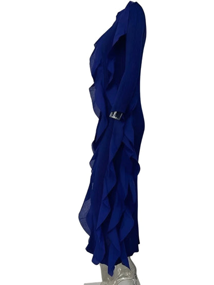 Hawaiian Frills Midi Dress